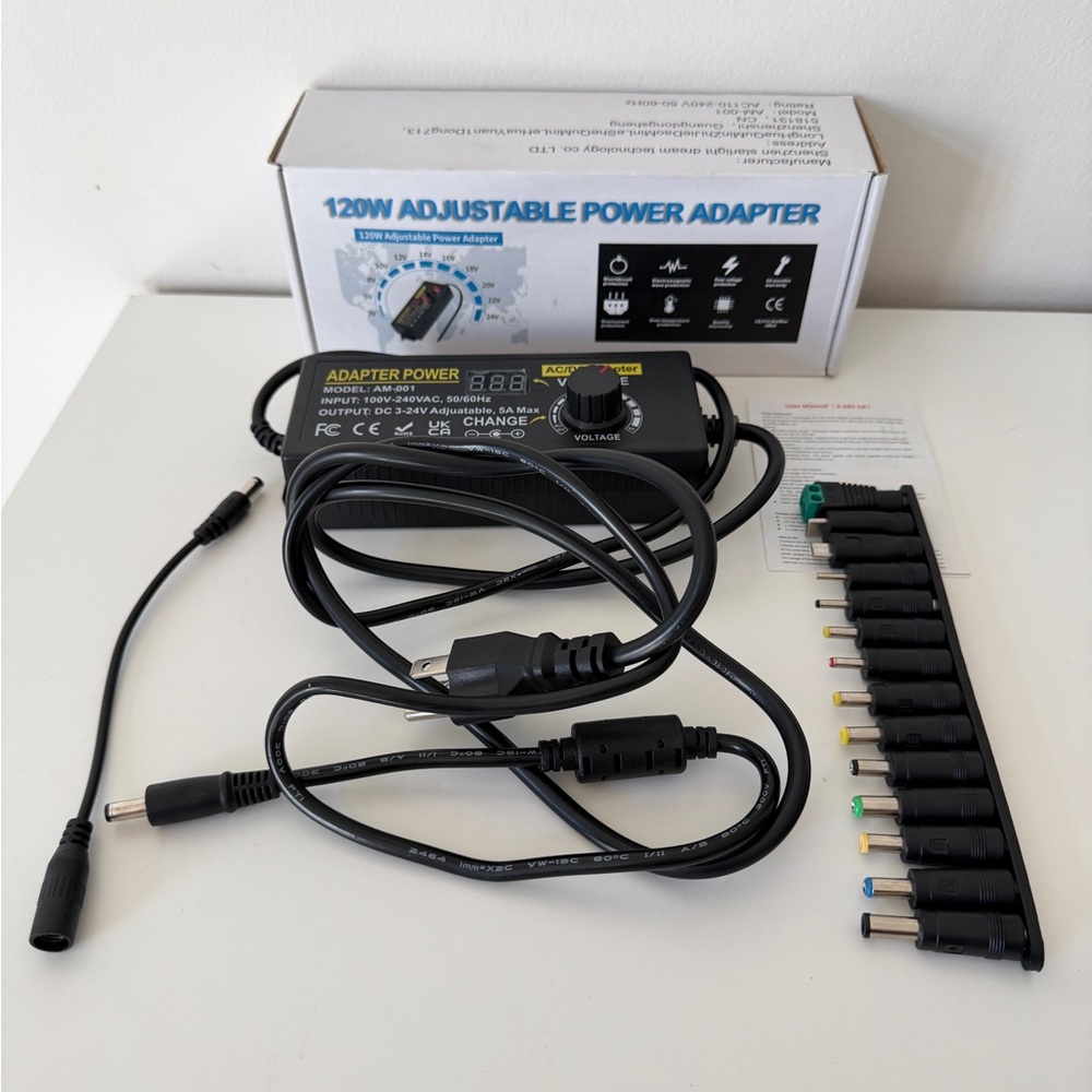 New 120W Adjustable Power Adapter